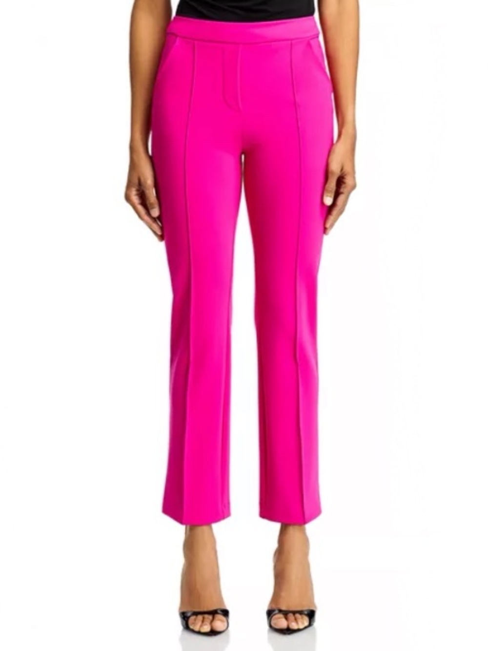 New Chiara Boni La Petite Robe Nuccia Crop Pants Size 2 (Azalea Pink)